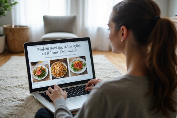 Ilustrace online kurzu o zvládání emočního jedení